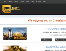 Tablet Screenshot of cheatfactory.net